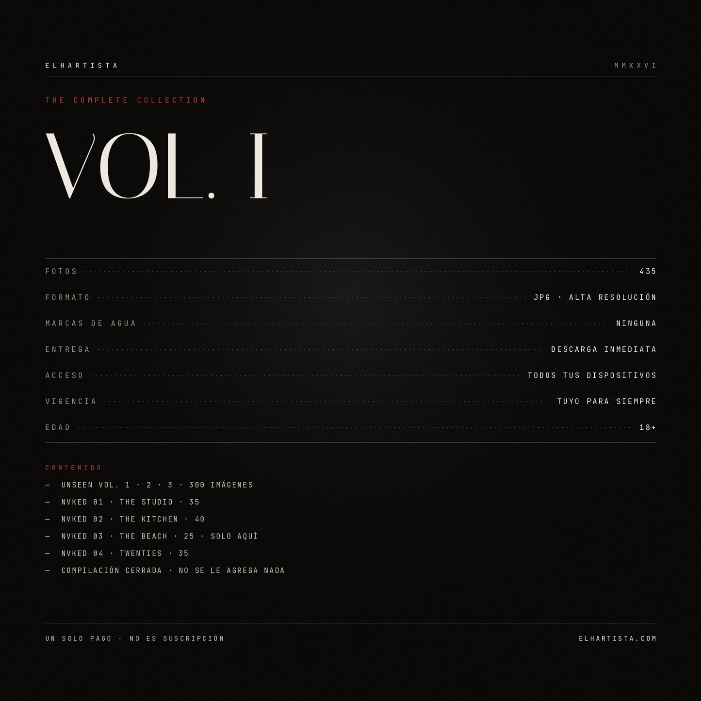 THE COMPLETE COLLECTION — Vol. I