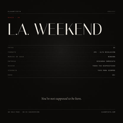 NVKED SERIES 05 — L.A. Weekend